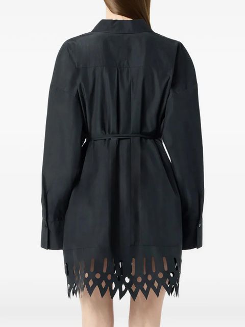 Blumarine cutout shirt dress - Black