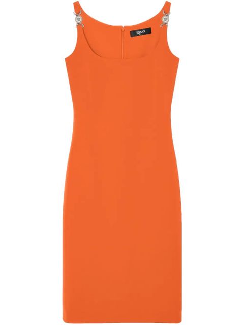 Versace scoop-neck midi dress - Orange - zdjęcie produktu nr 1