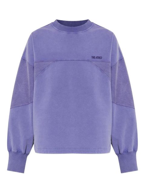 The Attico logo-embroidered sweatshirt - Purple - zdjęcie produktu nr 1