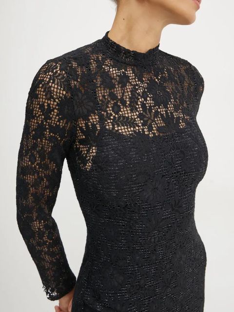 Morgan sukienka REIGNE kolor czarny mini dopasowana REIGNE