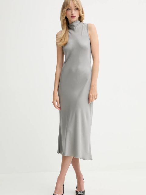 Fracomina sukienka kolor szary maxi prosta FS25WD2009W45101 - zdjęcie produktu nr 1