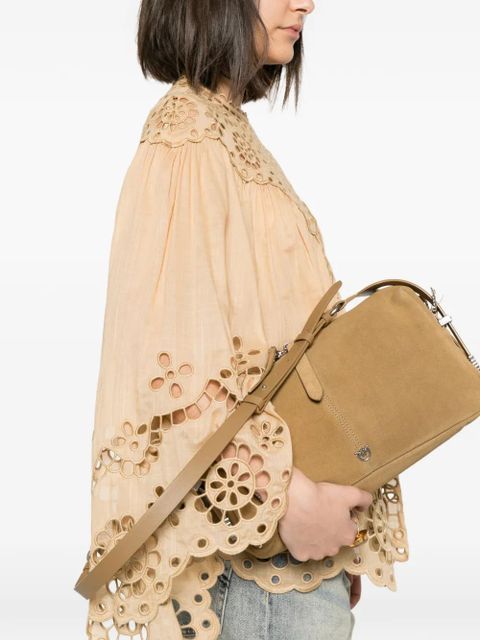 PINKO medium Keeper suede shoulder bag - Neutrals - zdjęcie produktu nr 2