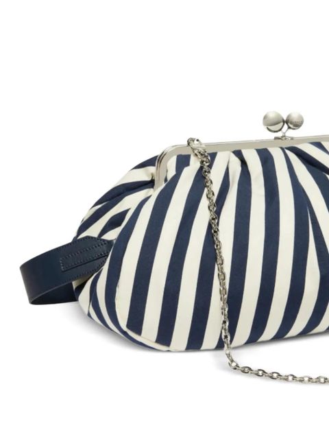 Weekend Max Mara striped top handle shoulder bag - Blue
