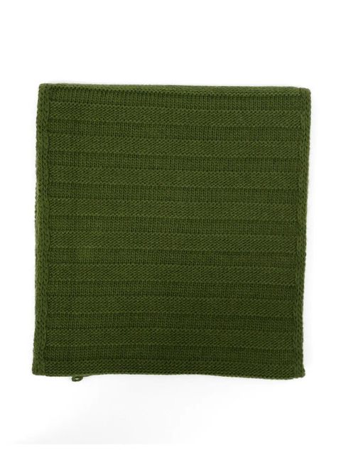 MM6 Maison Margiela logo-print knitted scarf - Green