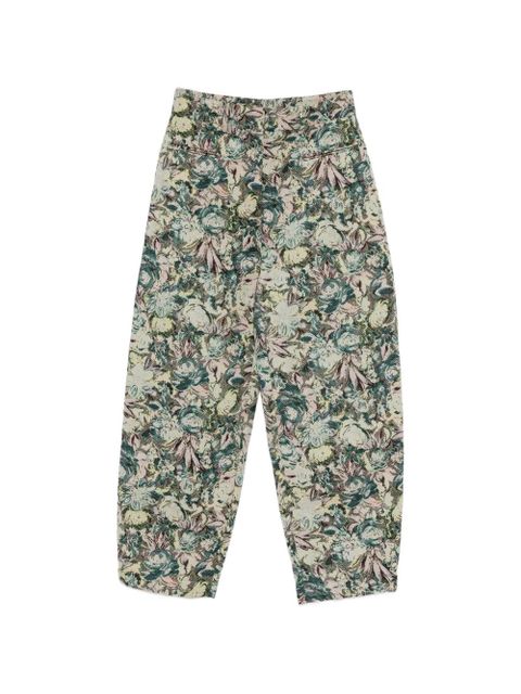 GANNI floral trousers - Neutrals