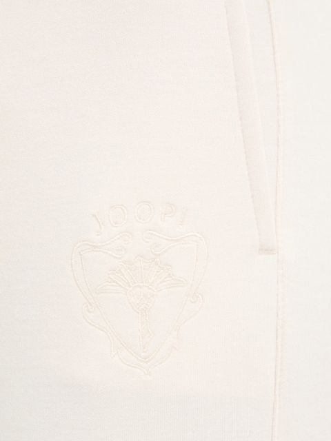 Joop! spodnie dresowe damskie kolor beżowy z aplikacją 30048598