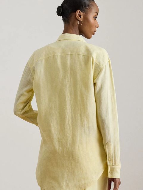 Lauren Ralph Lauren koszula damska lniana - zdjęcie produktu nr 1