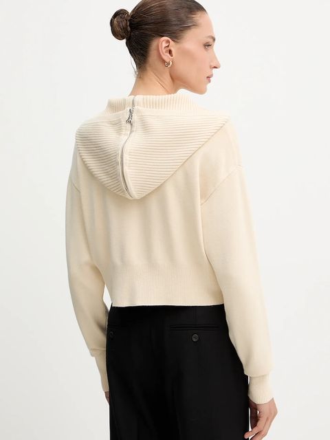 Patrizia Pepe kardigan damski kolor beżowy 2K0339 K207