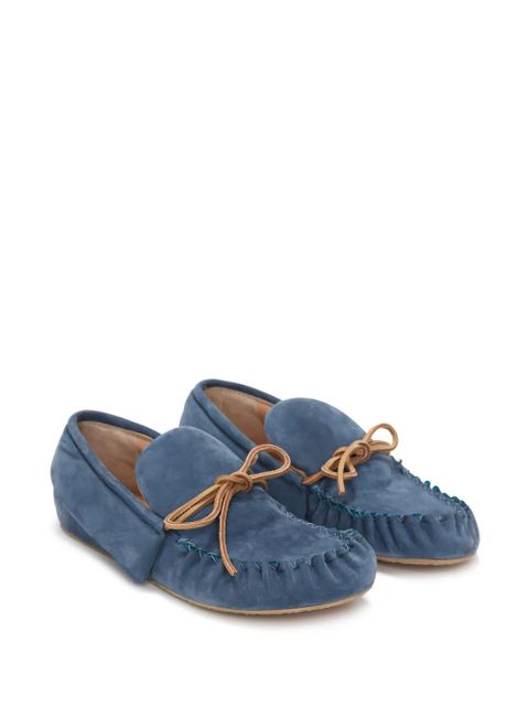 JW Anderson suede moccasin loafers - Blue