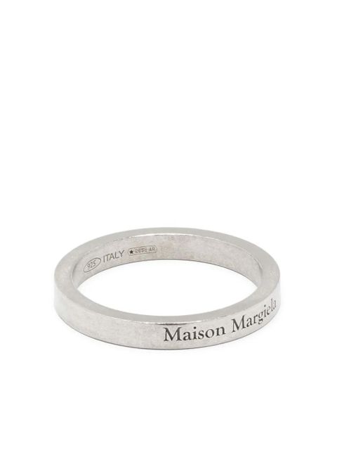 Maison Margiela engraved-logo ring - Silver - zdjęcie produktu nr 1