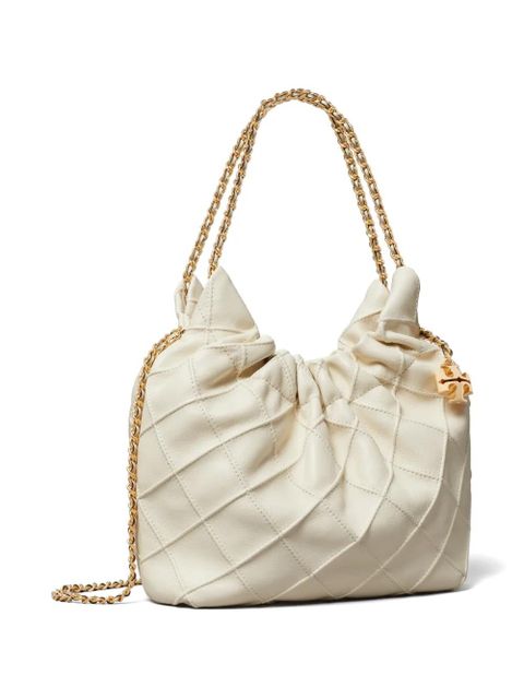 Tory Burch mini Fleming soft hobo bag - Neutrals