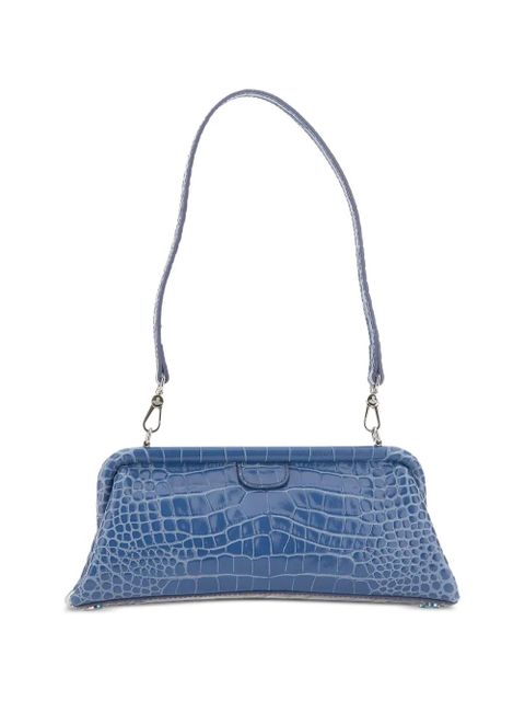 Vivienne Westwood Jane Frame crocodile-effect shoulder bag - Blue - zdjęcie produktu nr 2