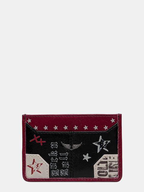 ZADIG&VOLTAIRE etui na karty skórzane kolor czarny LWSG03718 - zdjęcie produktu nr 1