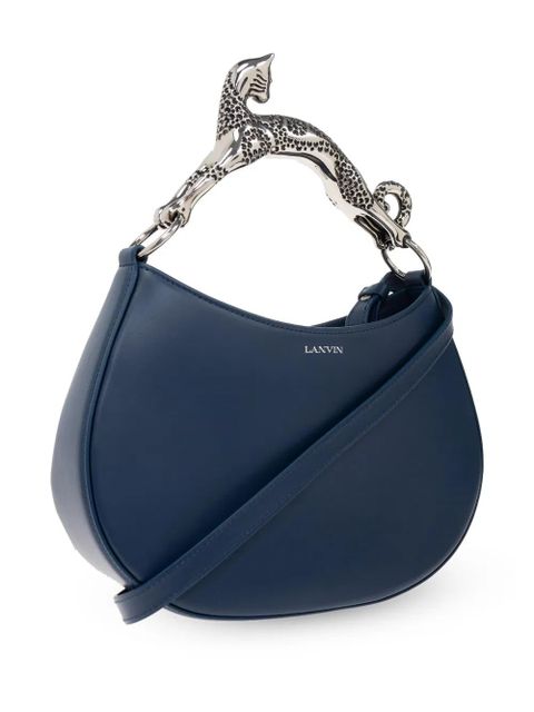 Lanvin cat-handle leather tote bag - Blue