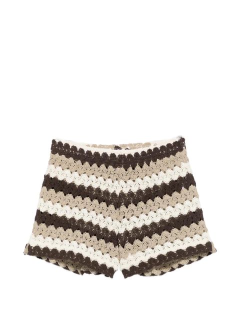 MC2 Saint Barth crochet-knit shorts - Brown - zdjęcie produktu nr 1