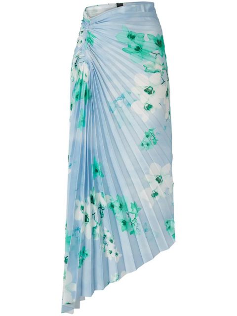 PINKO floral-print midi skirt - Blue - zdjęcie produktu nr 1