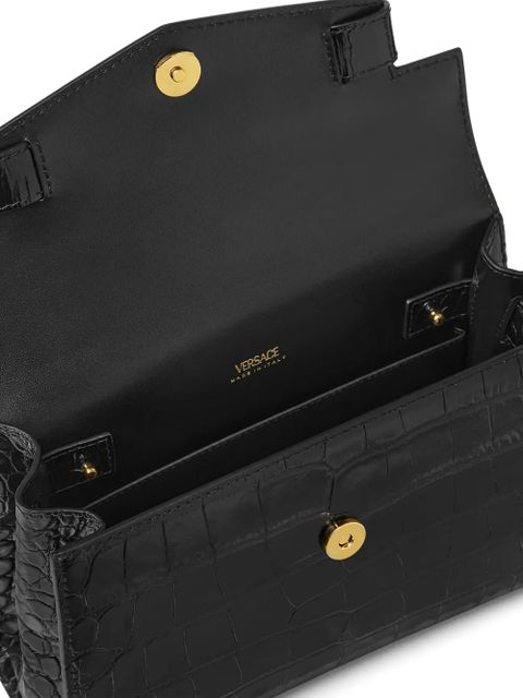 Versace Medusa '95 croc-effect tote bag - Black - zdjęcie produktu nr 2