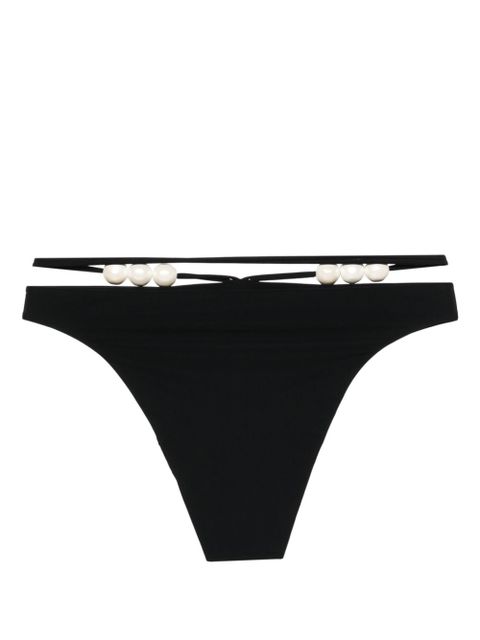 Magda Butrym pearl-detailed bikini bottom - Black - zdjęcie produktu nr 2
