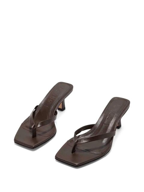 Aeyde Aeyde thong square sandals - Brown - zdjęcie produktu nr 2