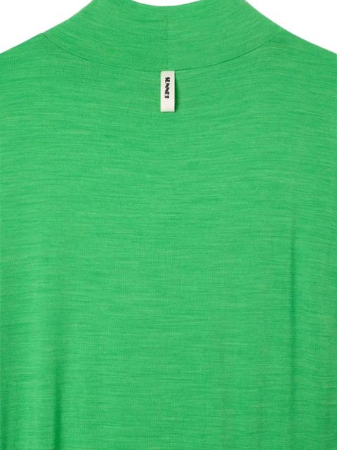 Sunnei high-neck long-sleeves midi dress - Green