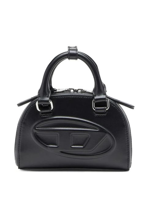 Diesel 1DR Dome embossed logo crossbody bag - Black - zdjęcie produktu nr 1