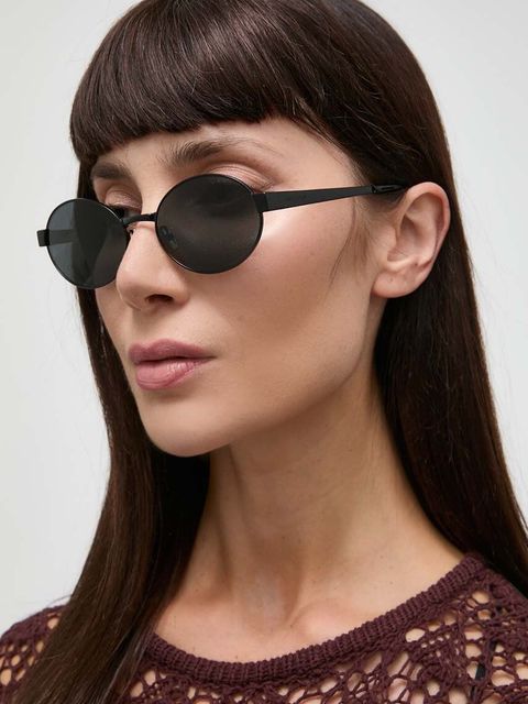 Saint Laurent okulary przeciwsłoneczne damskie kolor czarny SL 692 - zdjęcie produktu nr 1