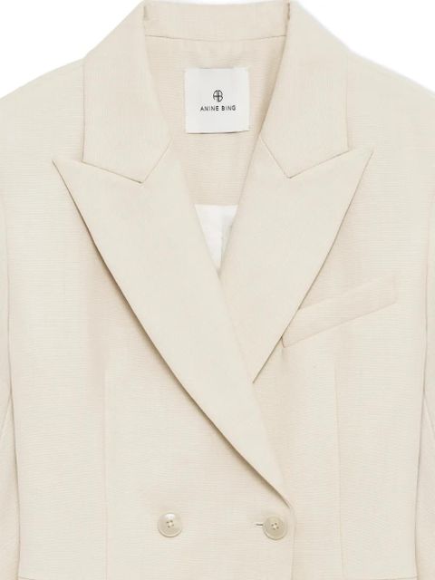 ANINE BING Tiphaine double-breasted blazer - Neutrals