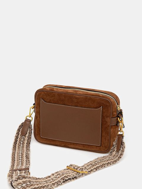 Gianni Chiarini torebka zamszowa NINA kolor brązowy BS.12060.CM