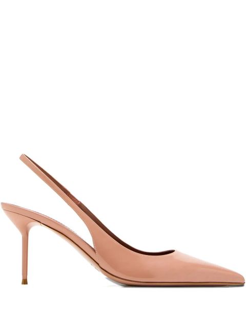 Paris Texas 75mm pointed-toe slingback pumps - Pink