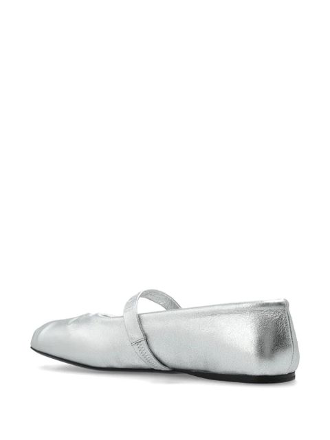 Marni metallic ballerina shoes - Silver