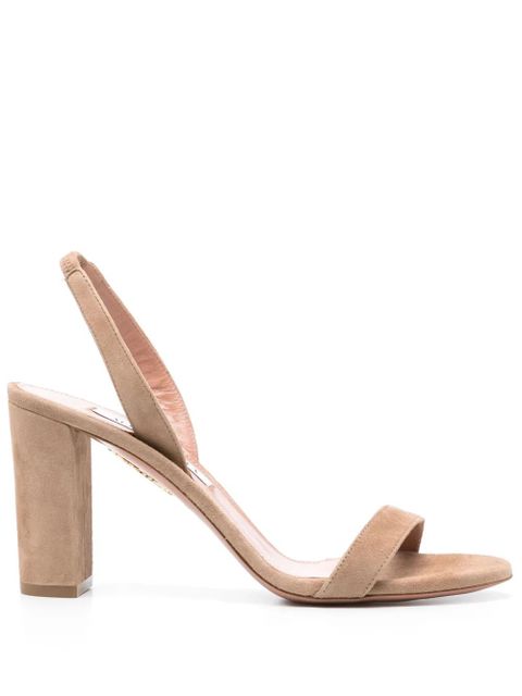 Aquazzura 85mm So Nude Block sandals - Brown - zdjęcie produktu nr 1