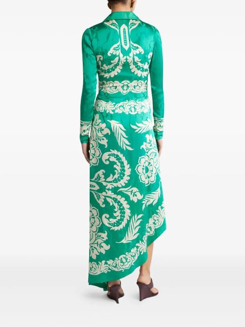 ETRO wrap dress - Green