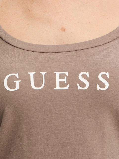 Guess longsleeve NEW CARRIE kolor brązowy O5RI00 KBBU1 - zdjęcie produktu nr 2