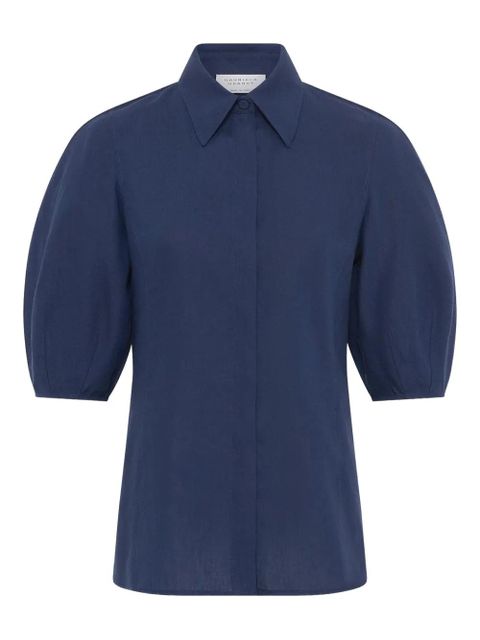 Gabriela Hearst Sansi puff-sleeve shirt - Blue - zdjęcie produktu nr 1