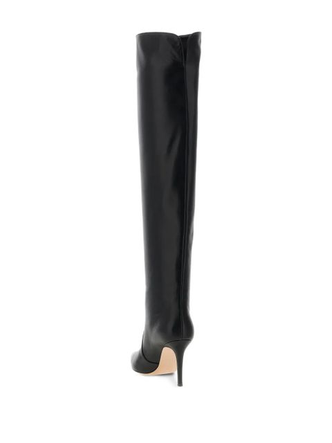 Gianvito Rossi 85mm Hansen Cuissard pointed-toe boots - Black