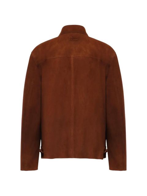 Miu Miu zip-up suede jacket - Brown - zdjęcie produktu nr 2