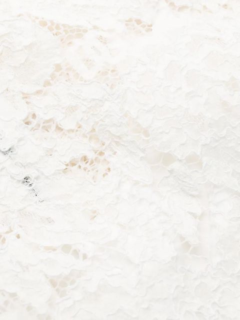 Dolce & Gabbana sleeveless lace mini dress - Neutrals