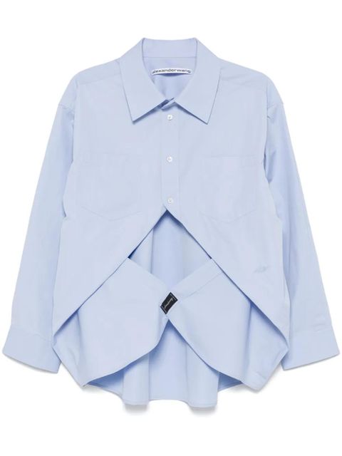 Alexander Wang pull back shirt - Blue - zdjęcie produktu nr 1