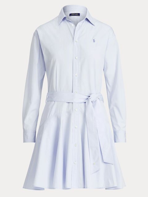 RALPH LAUREN - Niebieska sukienka koszulowa - zdjęcie produktu nr 2