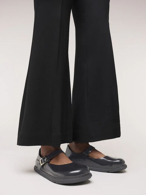 Birkenstock baleriny skórzane Mantova Droplet Buckle kolor czarny 1030140