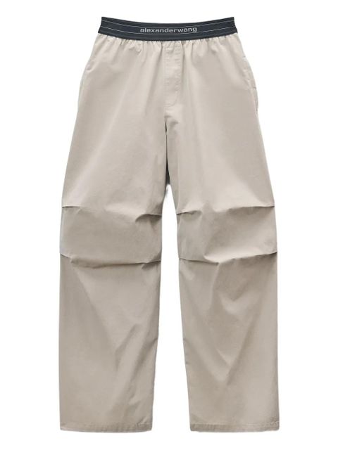 Alexander Wang mid-rise logo trousers - Grey - zdjęcie produktu nr 1