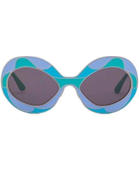 Marni Eyewear Fontana Land of Revelations oversize-frame sunglasses - Blue - zdjęcie produktu nr 1