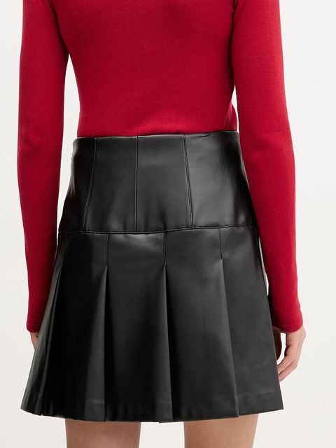 HUGO spódnica kolor czarny mini rozkloszowana 50550980