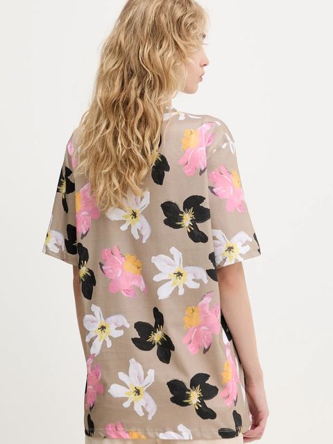 Stine Goya t-shirt bawełniany damski kolor beżowy SG-PF25-T009-2243