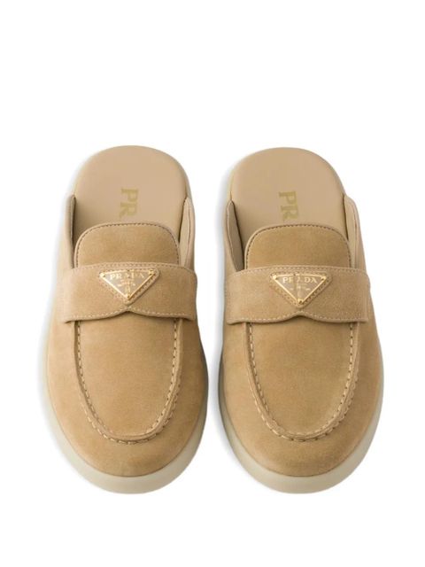 Prada suede mules - Neutrals - zdjęcie produktu nr 2