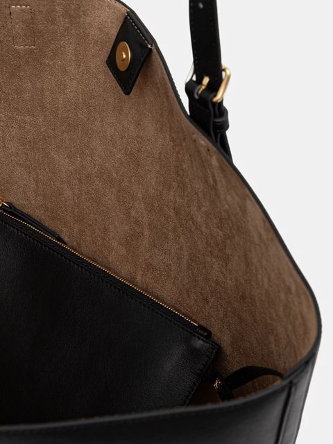 Marc O'Polo torebka skórzana kolor czarny 50611950301141