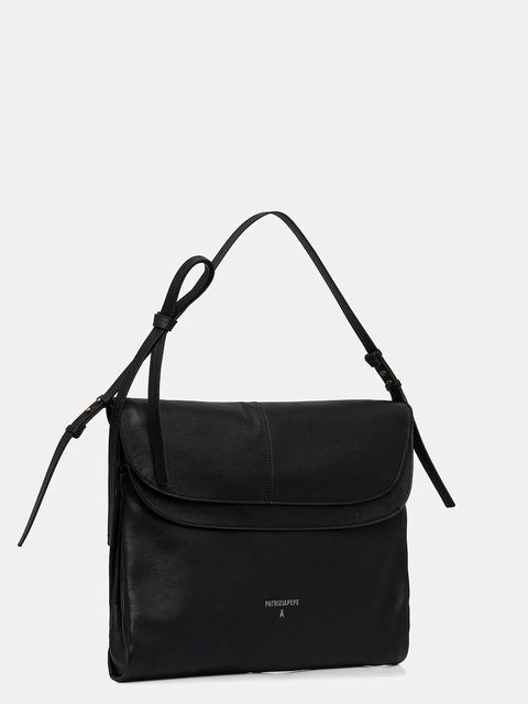 Patrizia Pepe torebka skórzana kolor czarny 8B0517 L162