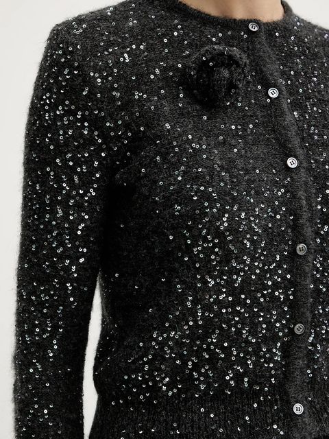 Marella kardigan z dodatkiem wełny damski kolor szary lekki 2523346152200