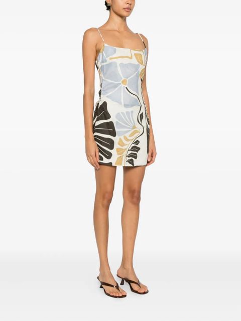 SIR. Lola square-neck mini dress - Neutrals