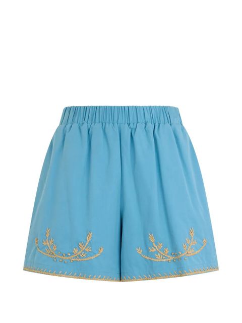 Valentino Garavani embroidered-detail shorts - Blue - zdjęcie produktu nr 1